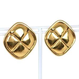 Chanel Vintage Earrings Gold-Tone Metal #228751C81B